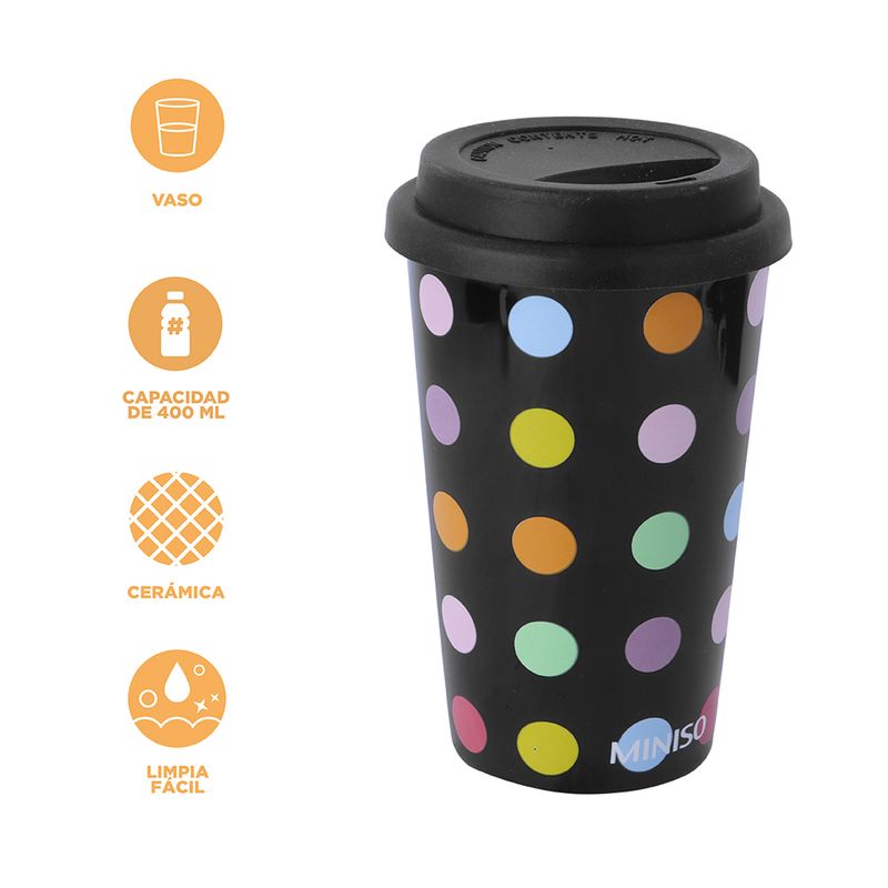 Vaso-Con-Tapa-Y-Popote-MINISO-Estampado-De-Lunares-Cer-mica-Negro-3-24895