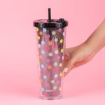 Vaso-Con-Tapa-Y-Popote-MINISO-Dots-Pl-stico-Negro-2-24897