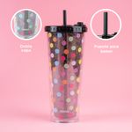 Vaso-Con-Tapa-Y-Popote-MINISO-Dots-Pl-stico-Negro-5-24897