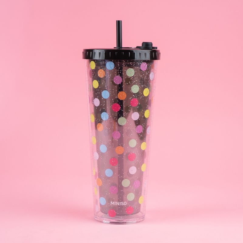 Vaso-Con-Tapa-Y-Popote-MINISO-Dots-Pl-stico-Negro-7-24897