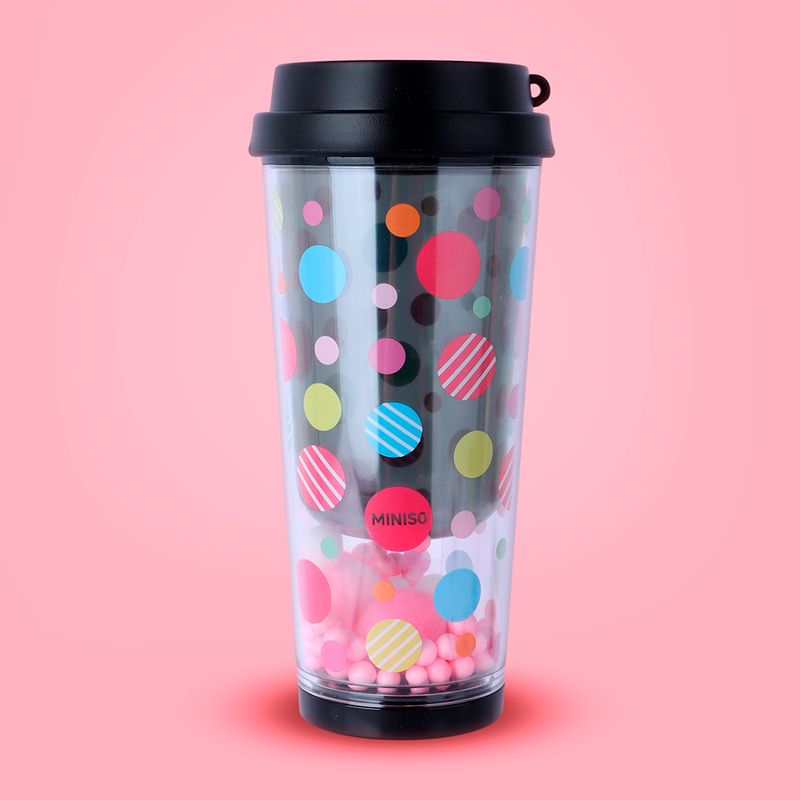 Vaso-Con-Tapa-MINISO-Dots-Pl-stico-Negro-Doble-Capa-2-24898