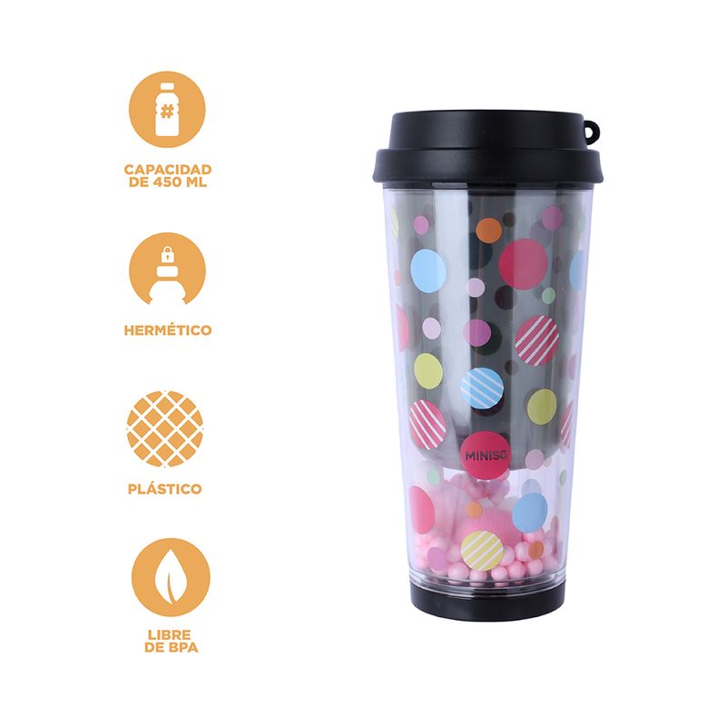 Vaso-Con-Tapa-MINISO-Dots-Pl-stico-Negro-Doble-Capa-3-24898