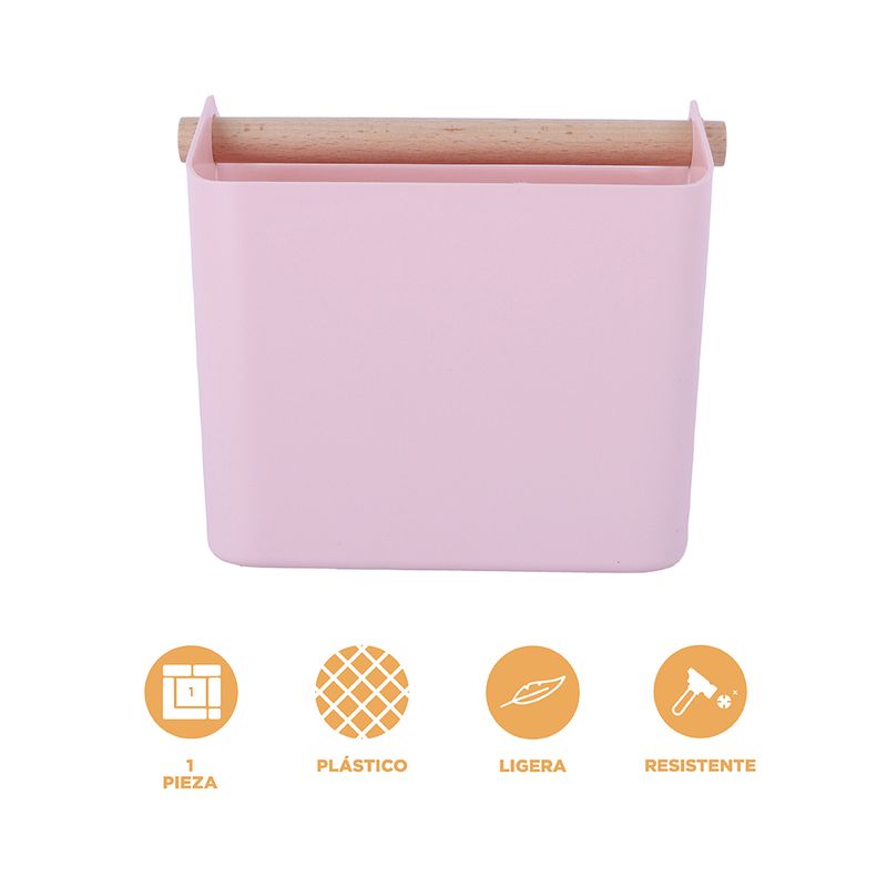 Organizador-De-Escritorio-Doble-Secci-n-MINISO-Pl-stico-Rosa-3-24939