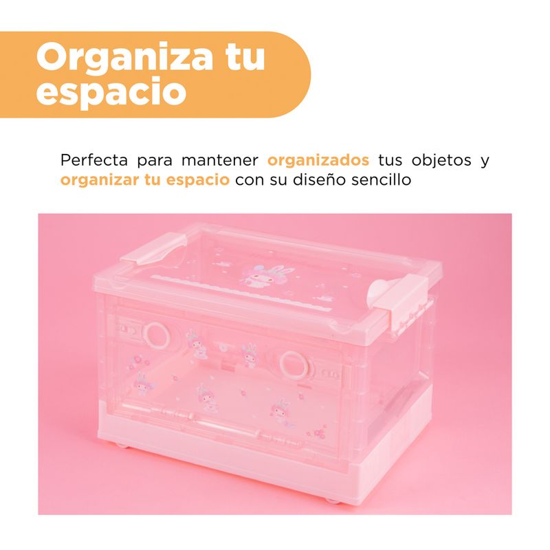 Caja-De-Almacenamiento-SANRIO-My-Melody-Plegable-Sint-tica-Rosa-5-24968