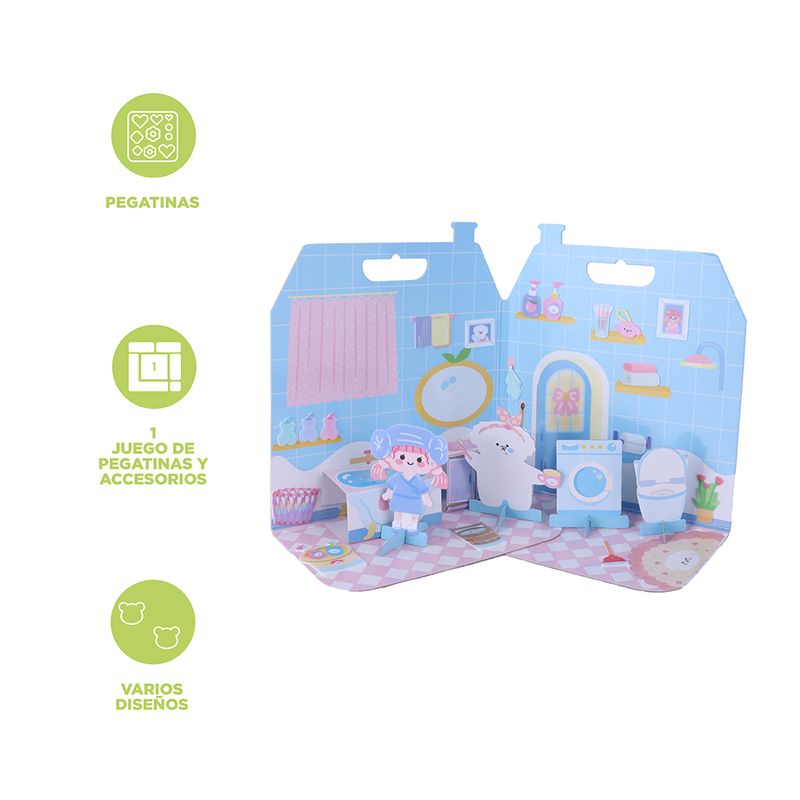 Libro-De-Stickers-MINISO-Cuarto-De-Ba-o-Dream-House-24-Piezas-3-24987