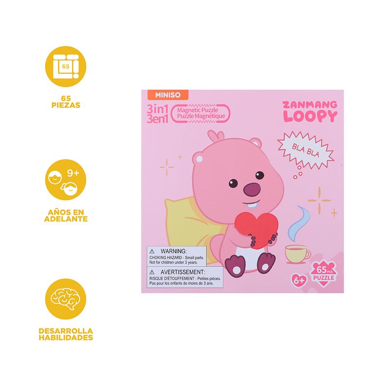 Libro-De-Rompecabezas-Magn-tico-LOOPY-Zanmang-Loopy-65-Piezas-3-24991