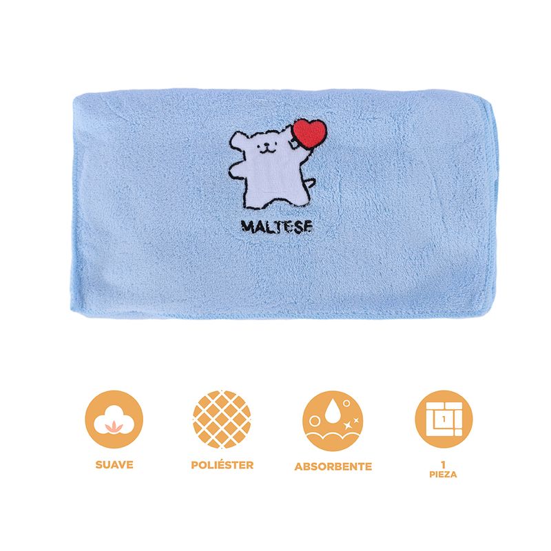 Toalla-Para-Manos-MINISO-Malt-s-84-Poli-ster-16-Poliamida-Azul-4-25063