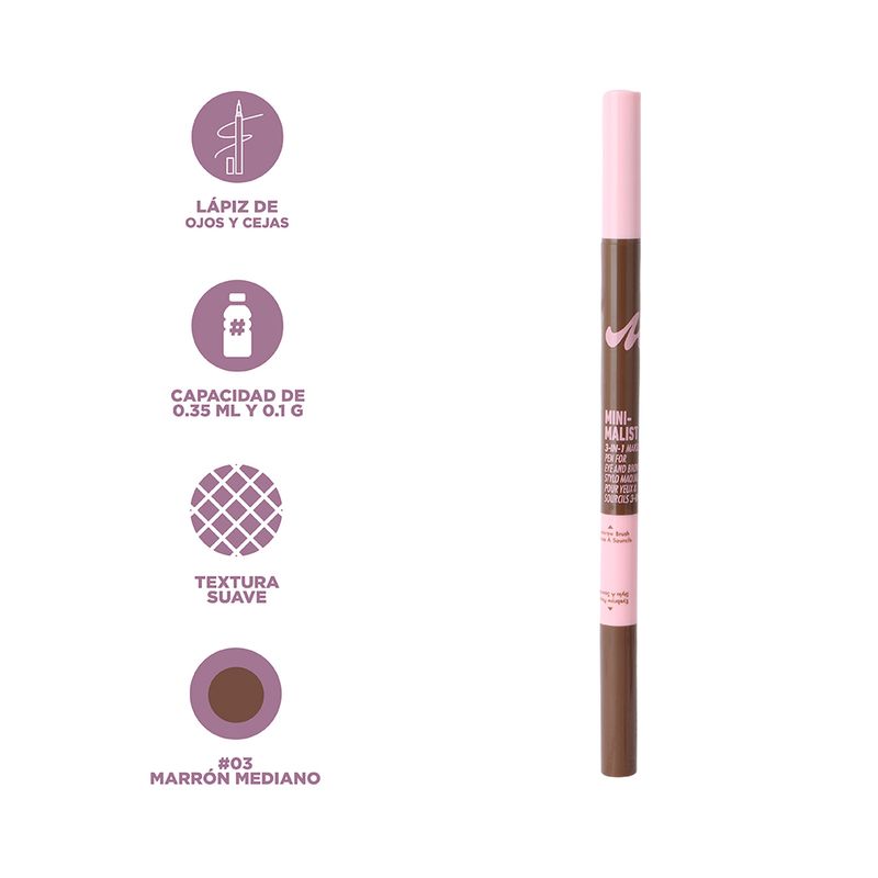 L-piz-Delineador-Para-Ojos-Y-Cejas-Miniso-Minimalist-Medium-Brown-03-0-1-gr-0-35-ml-3-En-1-3-26649