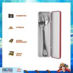 Kit-De-Cubiertos-Con-Estuche-One-Piece-Monkey-D-Luffy-Acero-Inoxidable-Rojo-2-Piezas-3-25403