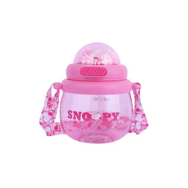Cilindro Con Correa SNOOPY Plástico Rosa