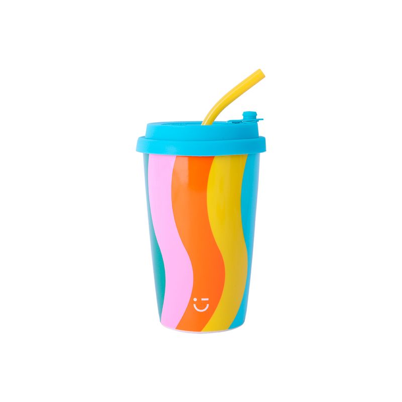Vaso-Con-Tapa-Y-Popote-MINISO-Estampado-De-L-neas-Cer-mica-Multicolor-1-24713