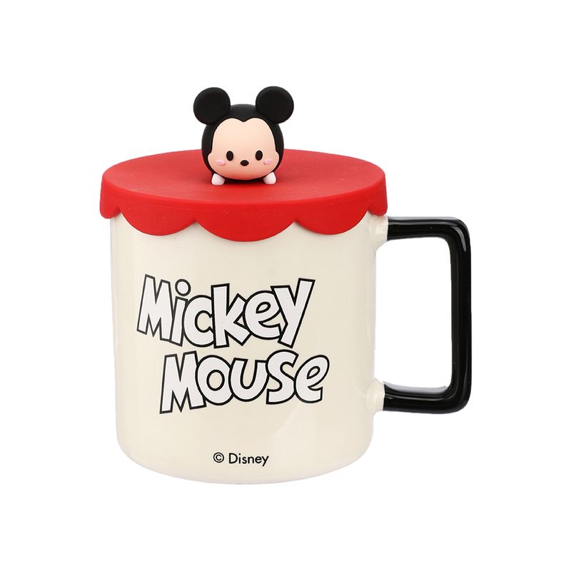 Taza-Con-Tapa-De-Silicona-Disney-Mickey-Mouse-Tsum-Tsum-Cer-mica-Beige-425-ml-1-24756