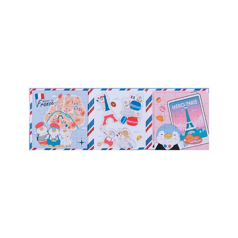 Libro-De-Rompecabezas-Magn-tico-MINI-FAMILY-Sr-Miniso-Mini-Family-Francia-65-Piezas-1-24780