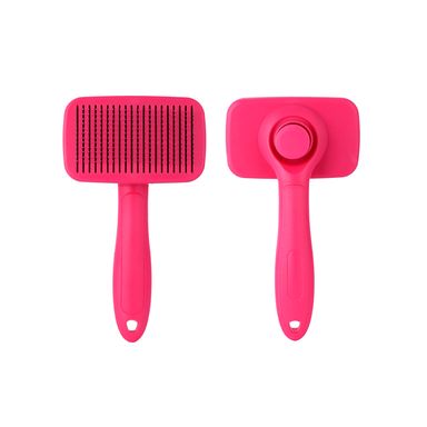 Cepillo Para Mascotas MINISO Removedor De Pelos Sintético Rosa