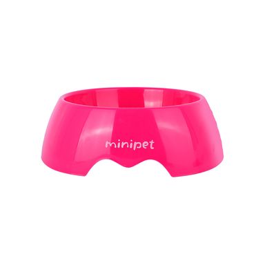Tazón Para Mascotas Miniso Huellita Comedero Lento Sintético Rosa