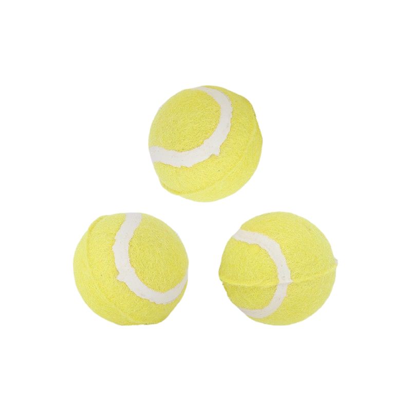 Juguetes-Para-Mascotas-Pelotas-Miniso-MINISO-Poli-ster-Amarillas-3-Piezas-1-24561