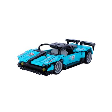 Bloques De Construcción Miniso MINISO Auto De Carreras Menta 347 Piezas