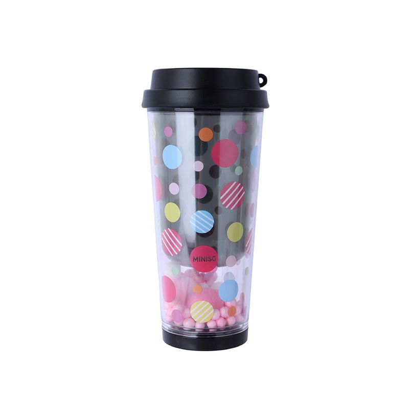 Vaso-Con-Tapa-MINISO-Dots-Pl-stico-Negro-Doble-Capa-1-24898
