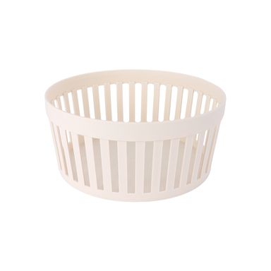 Organizador De Escritorio MINISO Tipo Cesta Redonda Plástico Beige