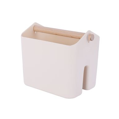 Organizador De Escritorio Doble Sección MINISO Plástico Beige