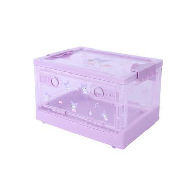 Caja De Almacenamiento SANRIO Kuromi Plegable Sintética Lila