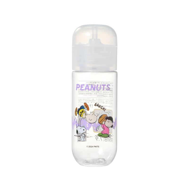 Botella-De-Viaje-Con-Dispensador-De-Bomba-Snoopy-Amigos-Pl-stico-Transparente-50-ml-1-26055