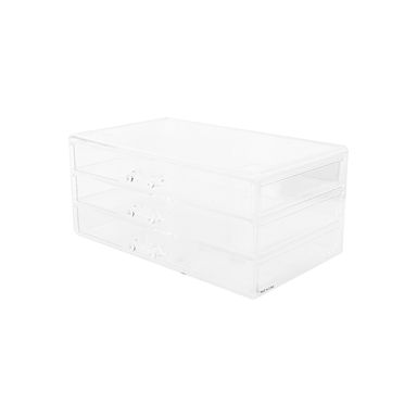Organizador De Escritorio Con Cajones MINISO Plástico Transparente