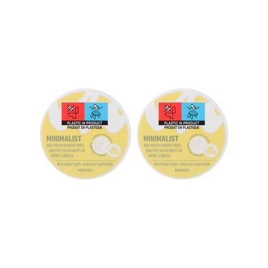 Set Toallitas Quita Esmalte Minimalist Limón 2 Piezas
