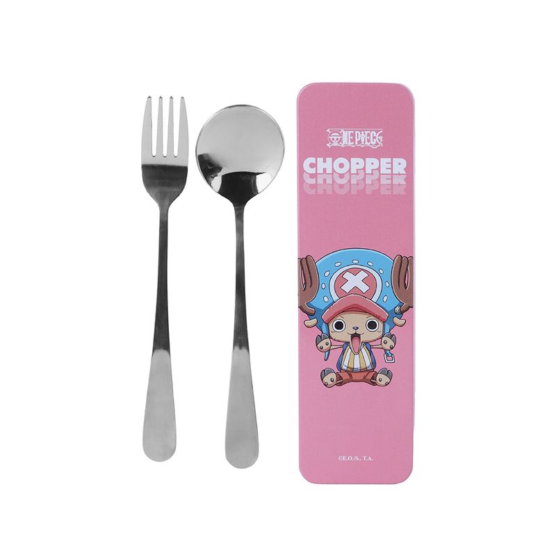 Kit-De-Cubiertos-Con-Estuche-One-Piece-Tony-Tony-Chopper-Acero-Inoxidable-Rosa-2-Piezas-1-25404