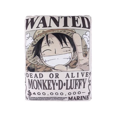 Cojín Decorativo One Piece Monkey D. Luffy 100% Poliéster Beige 40x30x9 cm
