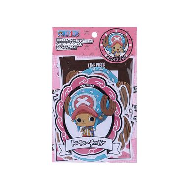 Plantilla De Stickers One Piece Tony Tony Chopper Multicolor 15 Piezas