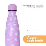 Termo-Con-Tapa-Enroscable-Miniso-MINISO-Estampado-De-Caritas-Acero-Inoxidable-Rosa-500-ml-7-24499