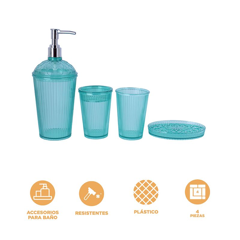 Kit-Accesorios-Para-Ba-o-Dise-o-En-Relieve-Sint-ticos-Verde-Aqua-4-Piezas-4-28702