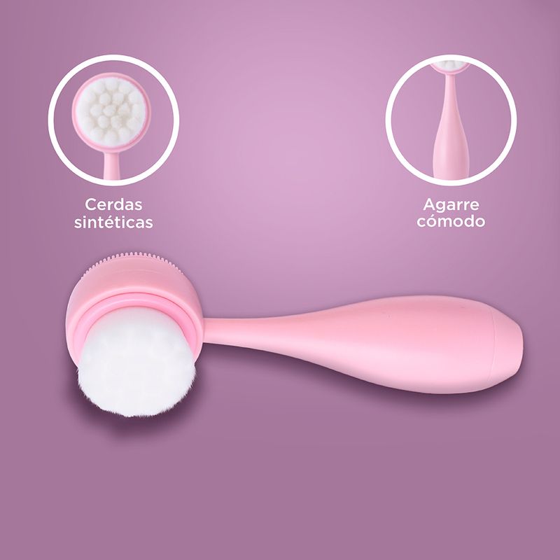 Cepillo-De-Limpieza-Facial-Doble-Cara-Sint-tico-Rosa-15-cm-4-28799