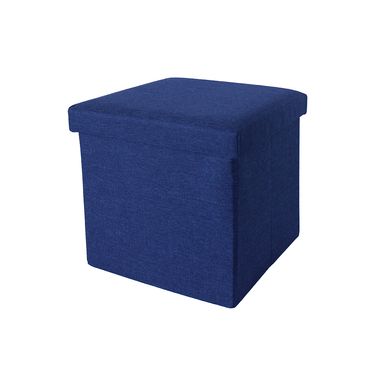Organizador Plegable Tipo Taburete 100% Poliéster Azul 30x30x30 cm