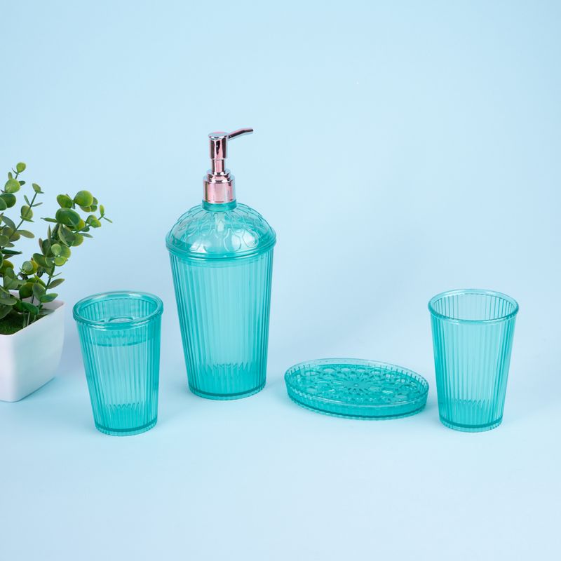 Kit-Accesorios-Para-Ba-o-Dise-o-En-Relieve-Sint-ticos-Verde-Aqua-4-Piezas-2-28702