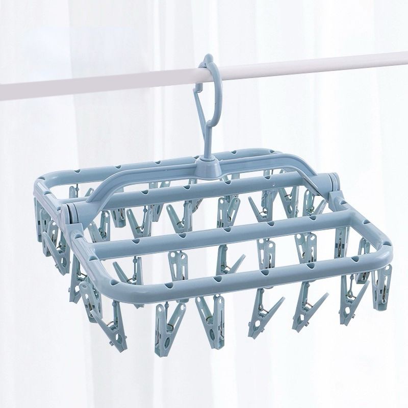 Colgante-Para-Ropa-Plegable-Sint-tico-Azul-32x34-cm-24-Pinzas-2-27238