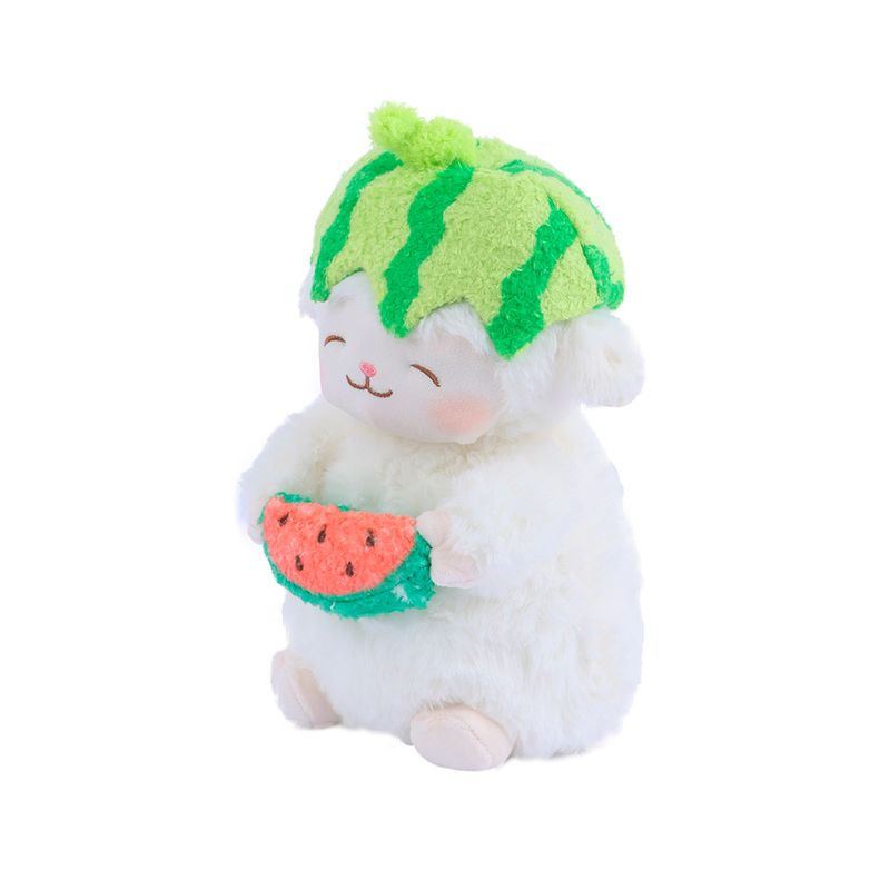 Peluche-Corderito-con-Gorro-de-Sand-a-Miniso-Felpa-Peluche-Miniso-Oveja-Con-Gorrito-miniso-Sandia-Felpa-1-22038