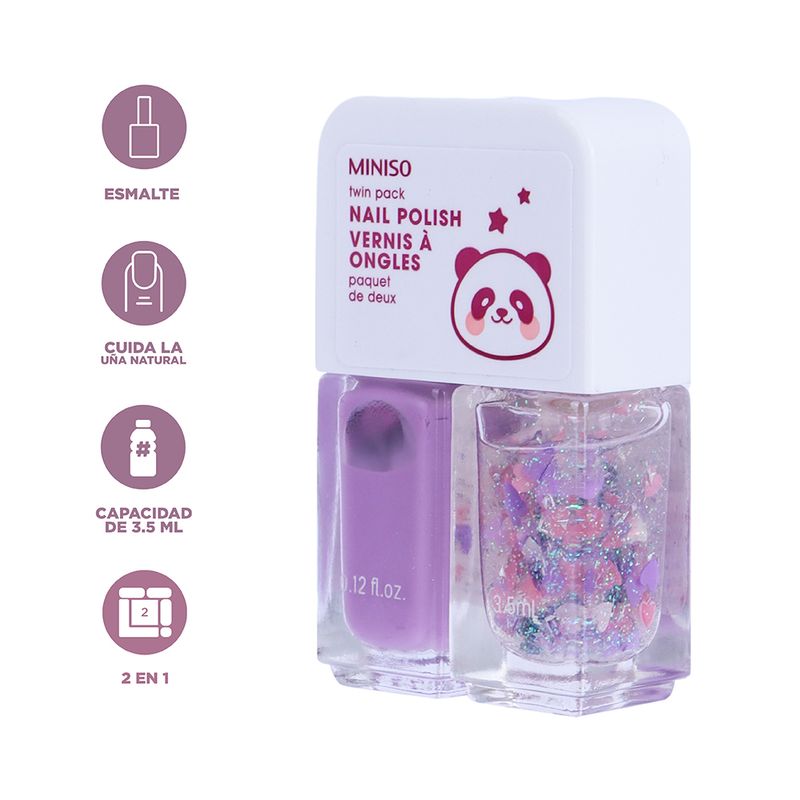 Set-Esmalte-Para-U-as-MINISO-2-En-1-Glitter-3-5-ml-Tono-08-3-23389