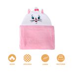 Manta-Con-Capucha-Disney-Marie-100-Poli-ster-Rosa-4-23437