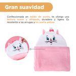 Manta-Con-Capucha-Disney-Marie-100-Poli-ster-Rosa-5-23437