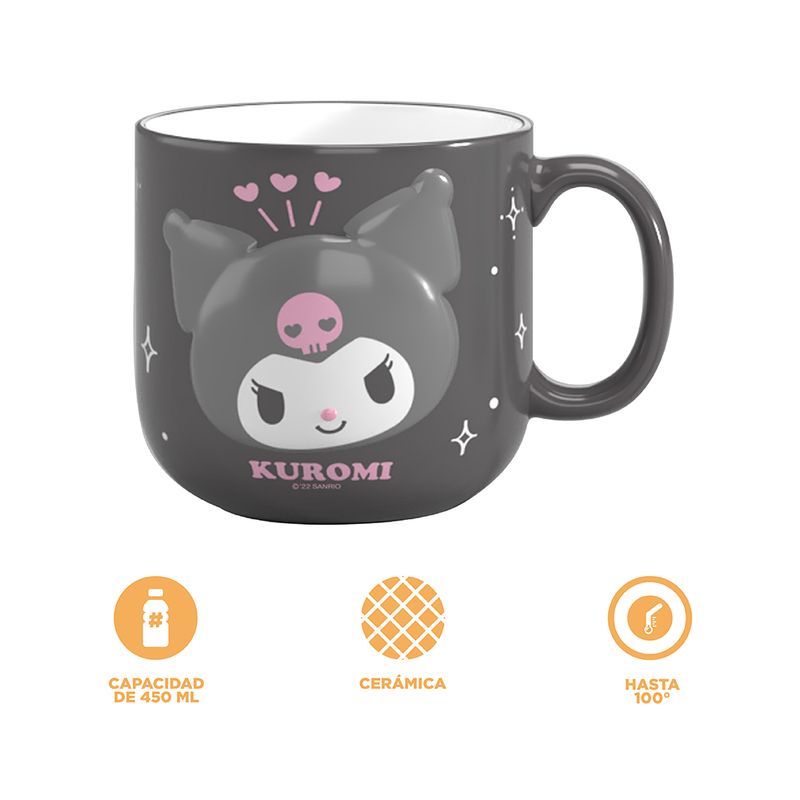 Taza-Con-Cuchara-Sanrio-Kuromi-Cer-mica-Negra-450-ml-4-23875