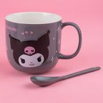 Taza-Con-Cuchara-Sanrio-Kuromi-Cer-mica-Negra-450-ml-5-23875