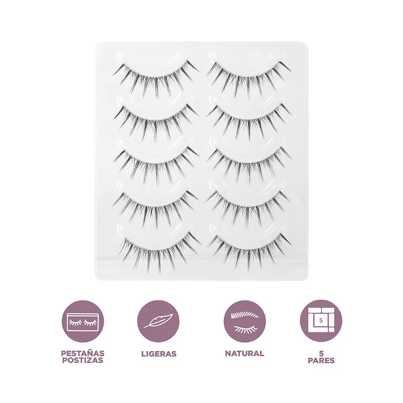 Set-Pesta-as-Postizas-MINISO-Colorful-Sint-ticas-Negras-Volumen-5-Pares-3-23756