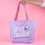 Bolsa-De-Compras-Snoopy-Explorador-Del-Espacio-100-Poli-ster-Lila-2-24314