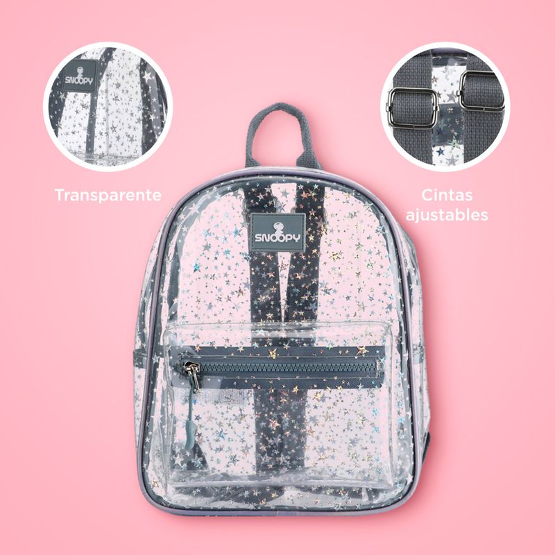 Mochila-Snoopy-Explorador-Del-Espacio-Sint-tica-Gris-Con-Estrellas-28x22x12-cm-6-24319