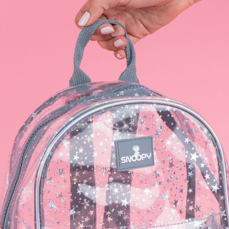 Mochila-Snoopy-Explorador-Del-Espacio-Sint-tica-Gris-Con-Estrellas-28x22x12-cm-7-24319