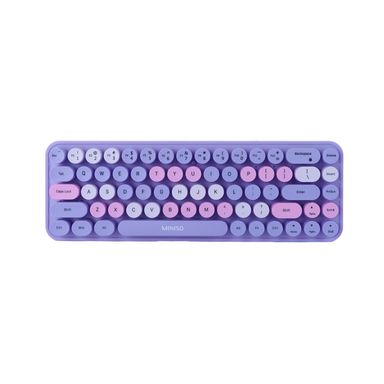Teclado Inalámbrico Sintético Morado 31.7x10.9x3.5 cm