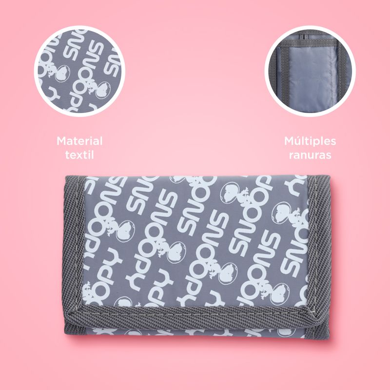 Cartera-Para-Mujer-Snoopy-Explorador-Del-Espacio-Textil-Gris-6-24330