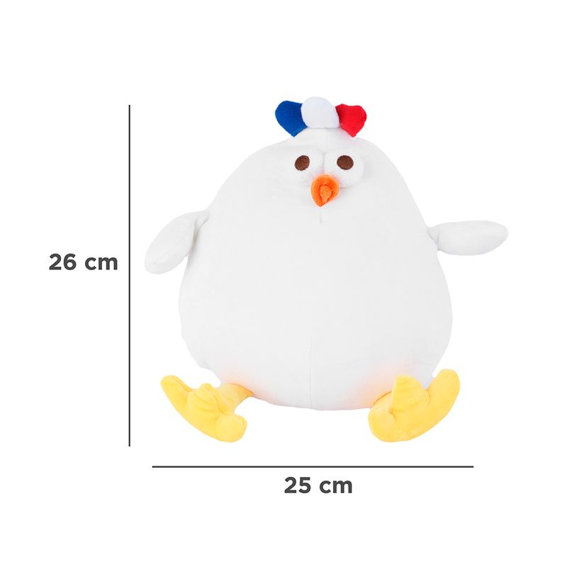 Peluche-Miniso-Pollo-Francia-Felpa-Blanco-9-24358